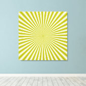 Limoen en White Funky Abstract Art Wrapped Canvas (Insitu (Houten vloer))