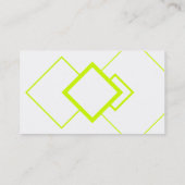 Limoen en witte diamanten portret visitekaartje (Achterkant)