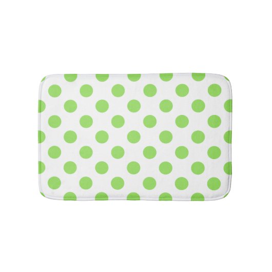 Limoen- en witte haarpunten badmat (Voorkant)