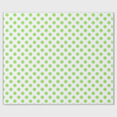 Limoen- en witte haarpunten cadeaupapier (Vlak)