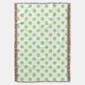 Limoen- en witte haarpunten deken (Voorkant Verticaal)