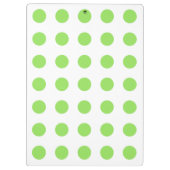 Limoen- en witte haarpunten klembord (Achterkant)