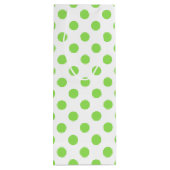 Limoen- en witte haarpunten wijn cadeautas (Achterkant)