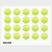 Limoen en Yellow Polk-a-dot Stickers (Vel)