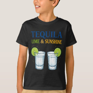 Limoen en zonneschijn grappige zomer drinkvakantie t-shirt
