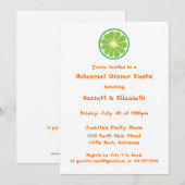 Limoen Fiesta Invitation Kaart (Voorkant / Achterkant)