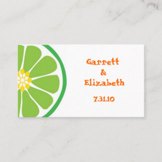 Limoen Fiesta Place Cards of Save the Date Inserts Plaatskaartje