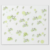 limoen fiets groen cadeaupapier (Vlak)
