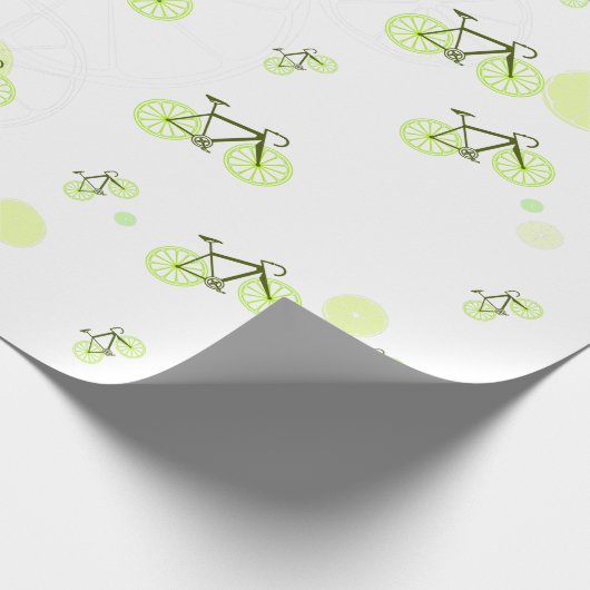 limoen fiets groen cadeaupapier (Hoek)