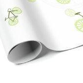 limoen fiets groen cadeaupapier (Rol Hoek)