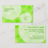 Limoen Fizz-sjabloonbellen voor visitekaartjes (Voorkant / Achterkant)