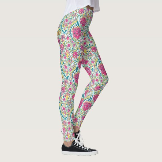 Limoen Floral Arabic Pattern Leggings (Rechts)