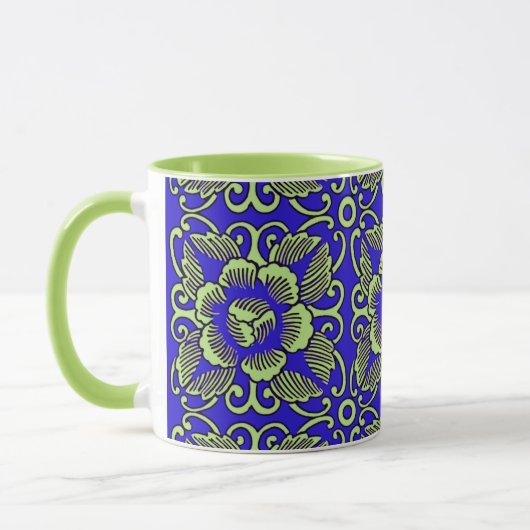 Limoen Flower Medallion Mok (Links)