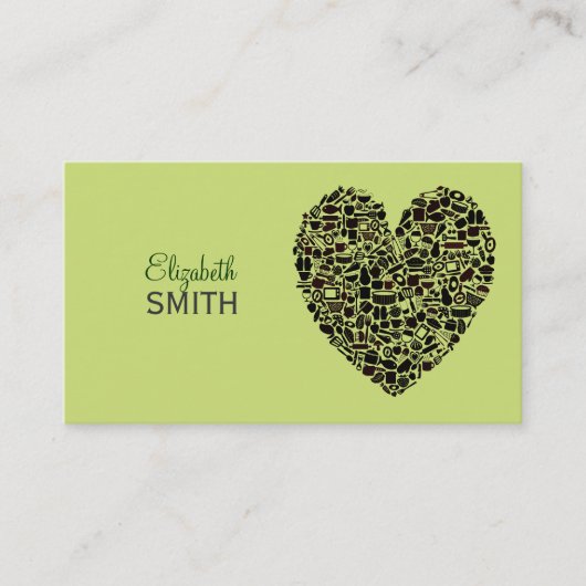 Limoen Foodies Food Lovers Custom Visitekaartje (Voorkant)