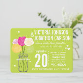 Limoen Foto Ranunculus Roos ModernTypografie Kaart (Staand voorkant)