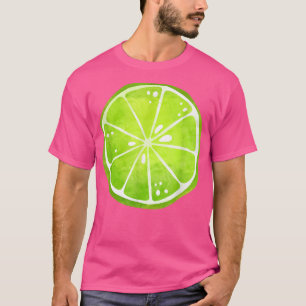 Limoen Fruit Costume Sliced Lemon Funny Cute Halow T-shirt