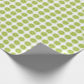 Limoen Fruit Groen Limoen Patroon Cadeaupapier (Hoek)