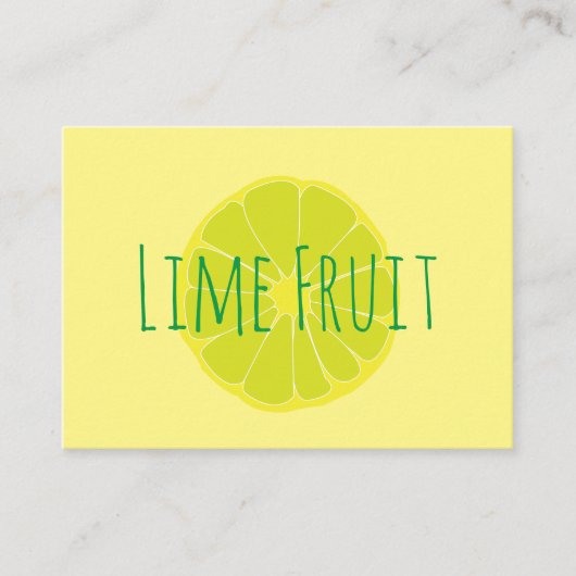 Limoen Fruit Visitekaartje (Voorkant)