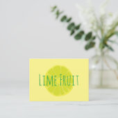 Limoen Fruit Visitekaartje (Staand voorkant)