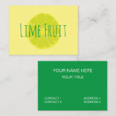 Limoen Fruit Visitekaartje (Voorkant / Achterkant)