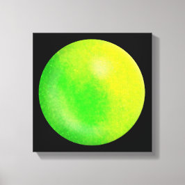 Limoen Galaxy Orb – Limoen en Neon Green Canvas Pr Afdruk