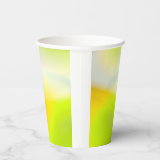 Limoen Geel papier beker (Rechts)