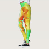 Limoen gele verfplaat leggings (Links)