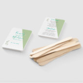 Limoen Geometrische magnificante minimalistische b Handwaaier (Niet-gemonteerd)