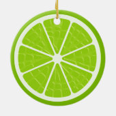 Limoen gestileerde vruchtensap keramisch ornament (Achterkant)