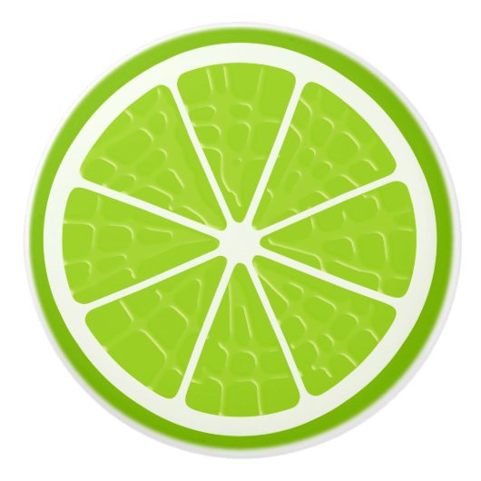 Limoen gestileerde vruchtensap keramische knop (Voorkant)