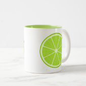 Limoen gestileerde vruchtensap tweekleurige koffiemok (Voorkant rechts)
