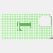 limoen gingham Case-Mate iPhone case (Achterkant (horizontaal))