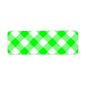 Limoen Gingham Etiket (Voorkant)