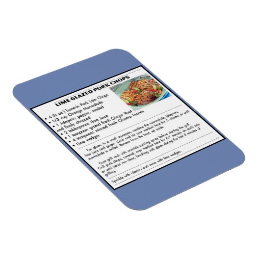 Limoen Glazed Pork Chops Magneet (Rechterzijde)