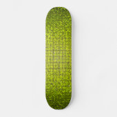 Limoen Glitter Sequin Disco Glitz Comp Skateboard (Voorkant)