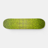 Limoen Glitter Sequin Disco Old School Skateboard (Horizontaal)