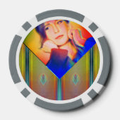 Limoen Glow Fashionista Poker Chips (Achterkant)