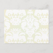 Limoen Gold Damask SWirls Table Number Kaarten (Voorkant)