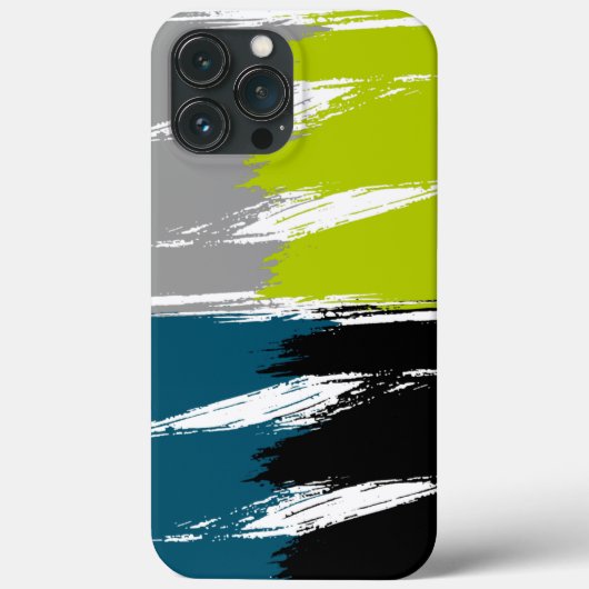 Limoen grijs zwart-wit penseel lijnverf Case-Mate iPhone case (Achterkant)