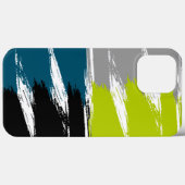 Limoen grijs zwart-wit penseel lijnverf Case-Mate iPhone case (Achterkant (horizontaal))