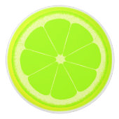 Limoen groen fruit slice knop handvat (Voorkant)