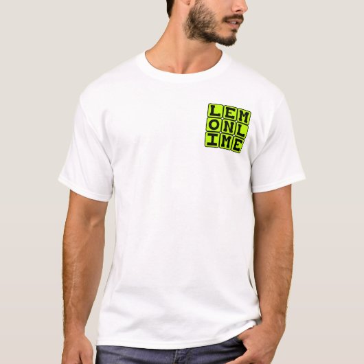 Limoen Groen, Kleur T-shirt (Voorkant)