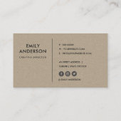 LIMOEN GROEN KRAFT MODERN RUSTIEK ABSTRACT ARTISTI VISITEKAARTJE (Achterkant)