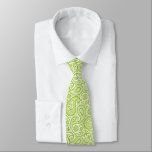 Limoen groen & wit Elegant  Paisley Patroon Stropdas<br><div class="desc">Wit en lijngroen elegant  paisley patroon.</div>