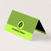 Limoen-groene enterpreneur Small Business Folded C Kaart (Achterkant)