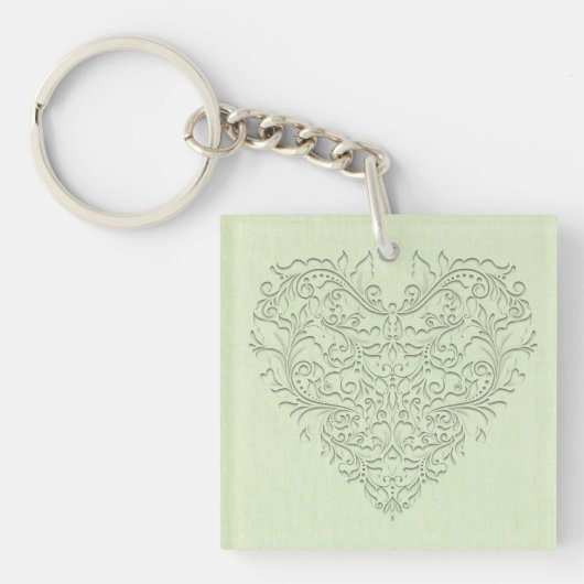 Limoen HeartyChic Sleutelhanger (Voorkant)