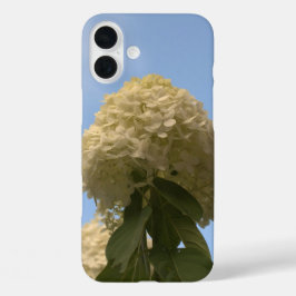 Limoen Hydrangea Flowers Blue Sky iPhone 16 Plus Hoesje
