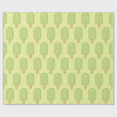 Limoen Ice Cream Stick Cadeaupapier (Vlak)
