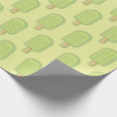 Limoen Ice Cream Stick Cadeaupapier (Hoek)