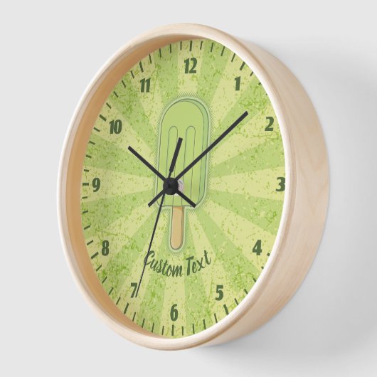 Limoen Ice Cream Stick Clock (Hoek)